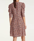 The Kooples - Robe Courte Imprimée Épaules Froncées - Femme