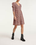 The Kooples - Robe Courte Imprimée Épaules Froncées - Femme