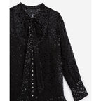 Robe Courte Noire À Imprimé Étoilé - Femme - The Kooples - The Bradery