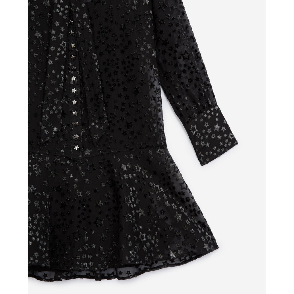 Robe Courte Noire À Imprimé Étoilé - Femme - The Kooples - The Bradery
