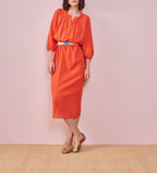 Robe Edeliette - Tangerine - Des Petits Hauts - The Bradery