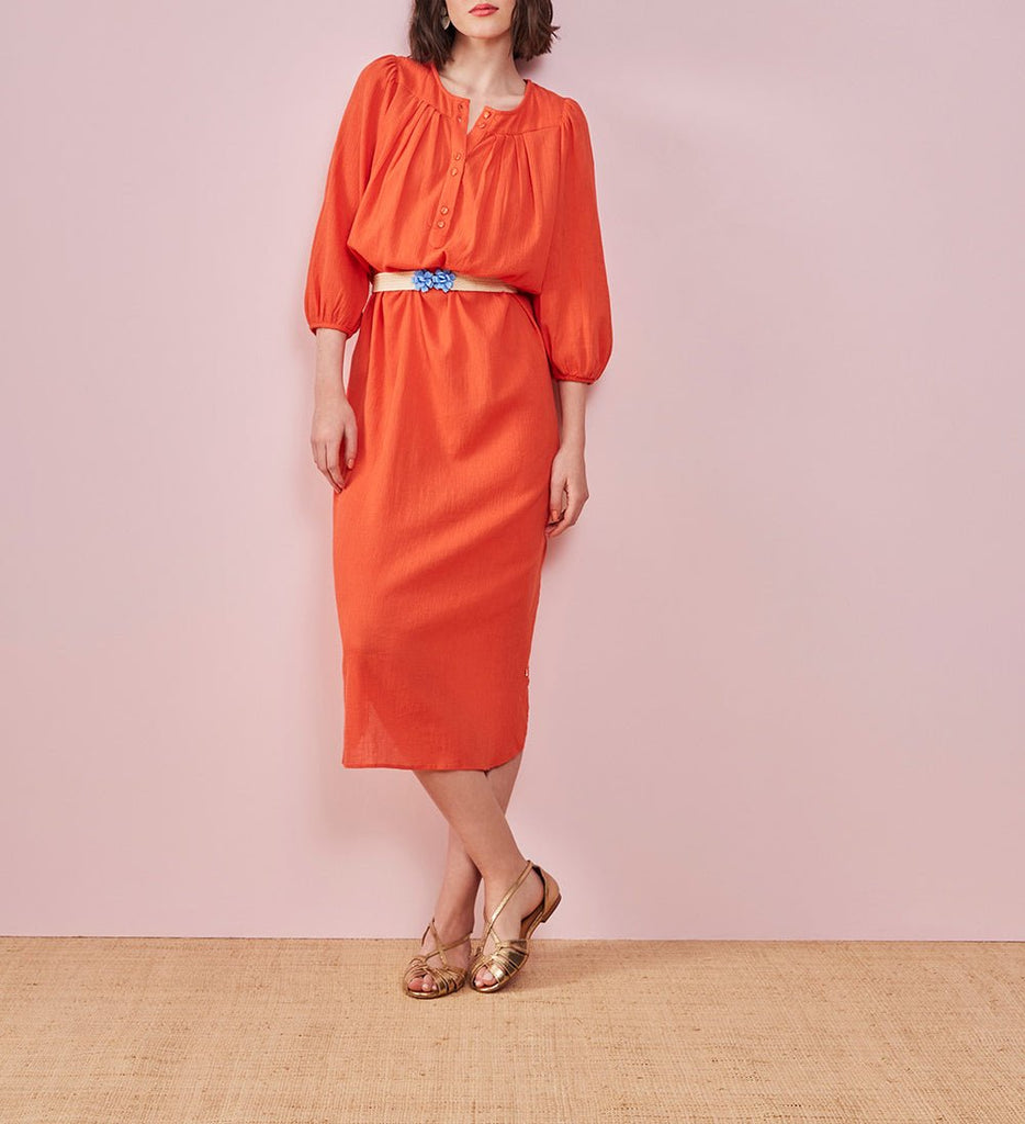Robe Edeliette - Tangerine - Des Petits Hauts - The Bradery