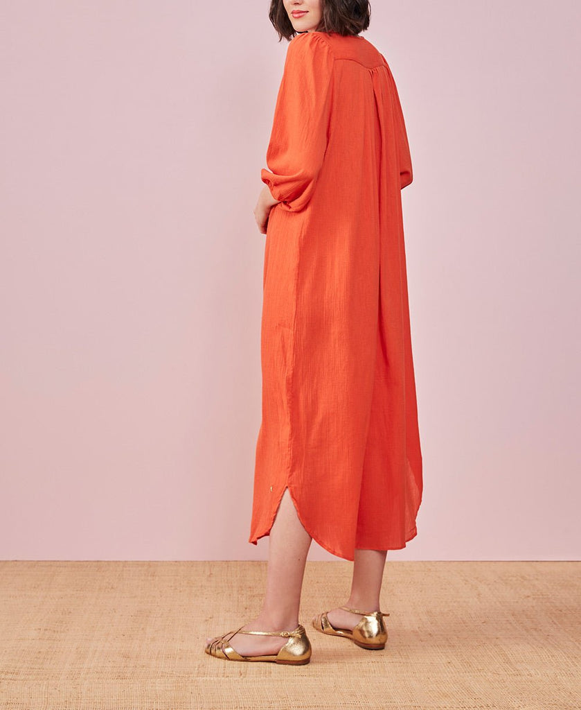 Robe Edeliette - Tangerine - Des Petits Hauts - The Bradery
