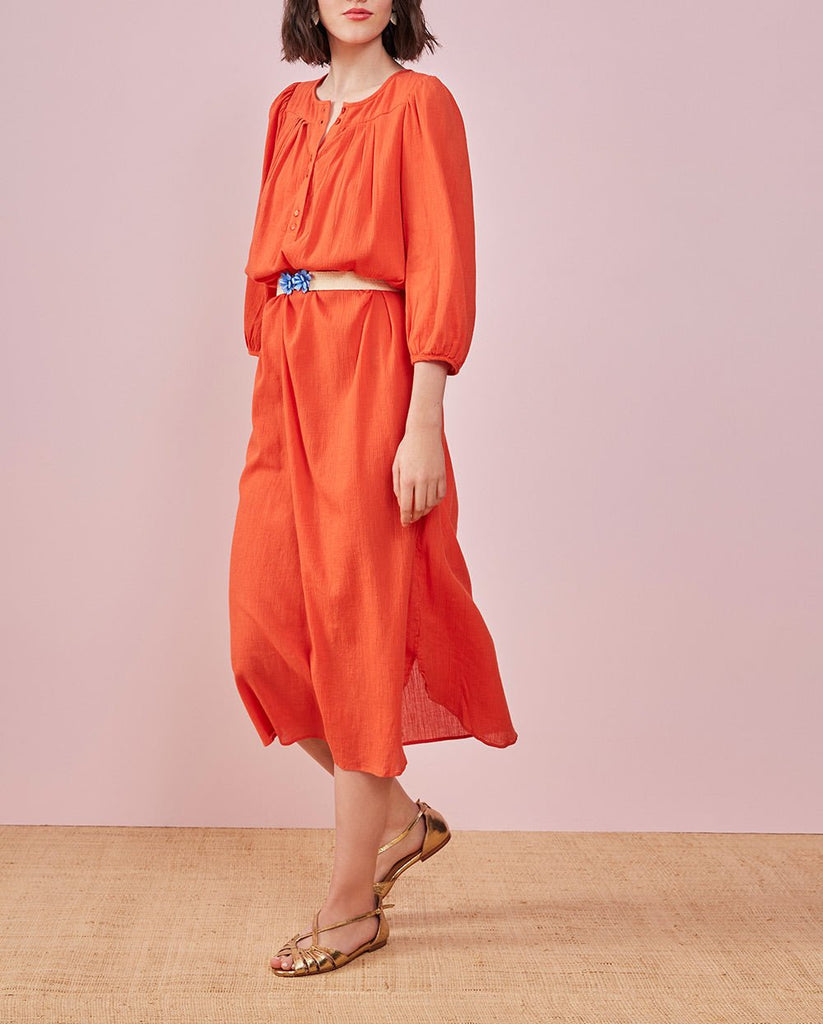 Robe Edeliette - Tangerine - Des Petits Hauts - The Bradery