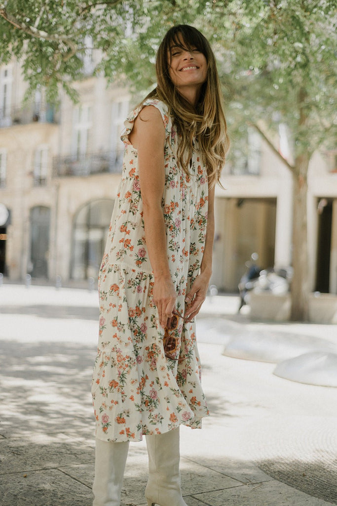 Robe Emily Imprimé Fleuri - Imprimé - Plume Paris - The Bradery