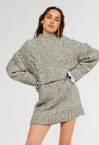 Robe En Maille Marilove - Gris Chine - Claudie Pierlot - The Bradery