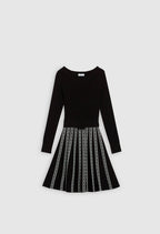 Robe En Maille Maud - Bicolore - Claudie Pierlot - The Bradery
