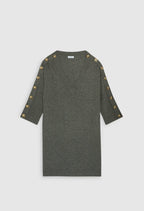 Robe En Maille Miprima - Gris Chine - Claudie Pierlot - The Bradery