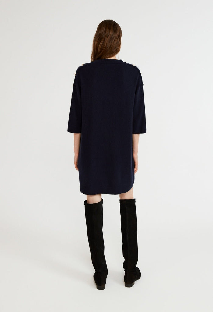 Robe En Maille Miprima - Marine - Claudie Pierlot - The Bradery