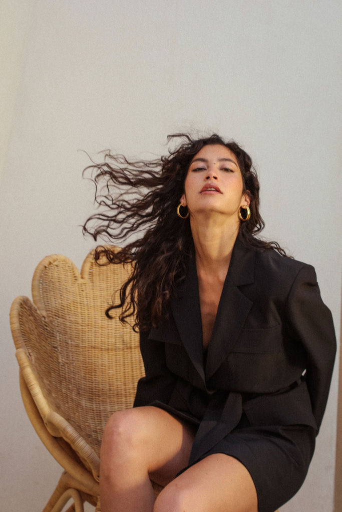 Robe Enza - Black - Plume Paris - The Bradery