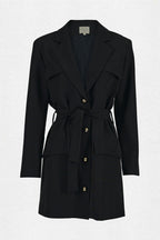 Robe Enza - Black - Plume Paris - The Bradery