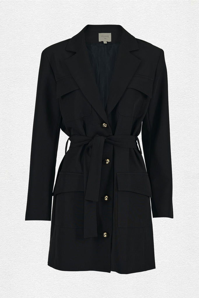 Robe Enza - Black - Plume Paris - The Bradery