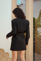 Robe Enza - Black - Plume Paris - The Bradery