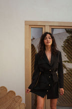 Robe Enza - Black - Plume Paris - The Bradery