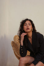 Robe Enza - Black - Plume Paris - The Bradery