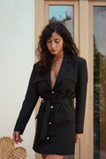 Robe Enza - Black - Plume Paris - The Bradery