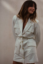 Robe Enza - Écru - Plume Paris - The Bradery