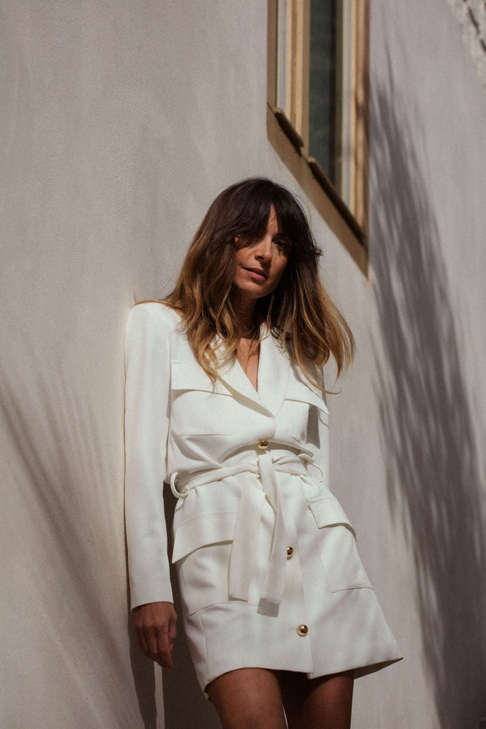 Robe Enza - Écru - Plume Paris - The Bradery