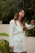 Robe Enza - Écru - Plume Paris - The Bradery