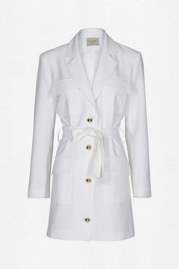 Robe Enza - Écru - Plume Paris - The Bradery