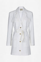 Robe Enza - Écru - Plume Paris - The Bradery