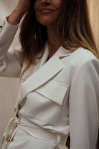 Robe Enza - Écru - Plume Paris - The Bradery