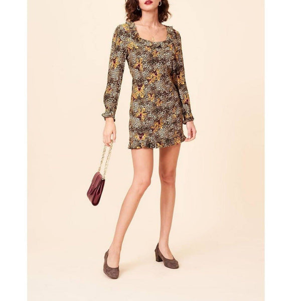 Robe Gaspard - Fauve Imprimé - Rouje* - The Bradery