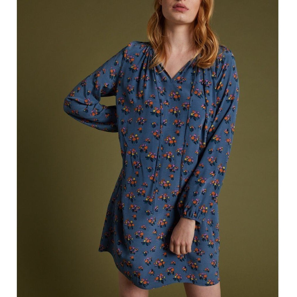 Robe Imprimé Baies - Bleu Imprimé Baies - Femme ROBES Cyrillus