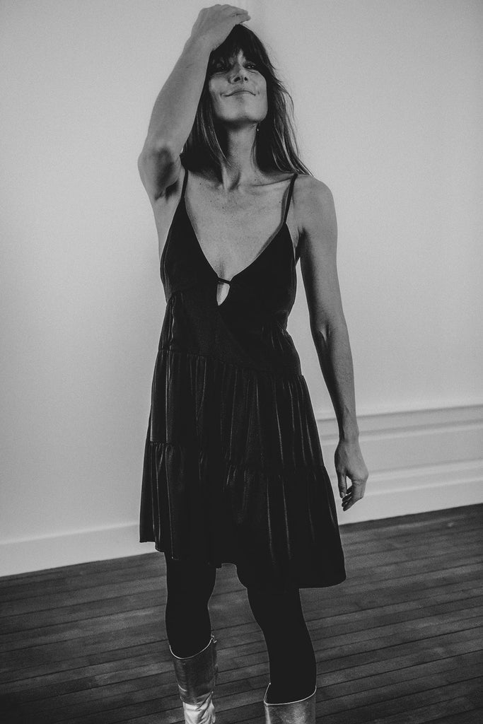 Robe Jenna - Black - Plume Paris - The Bradery