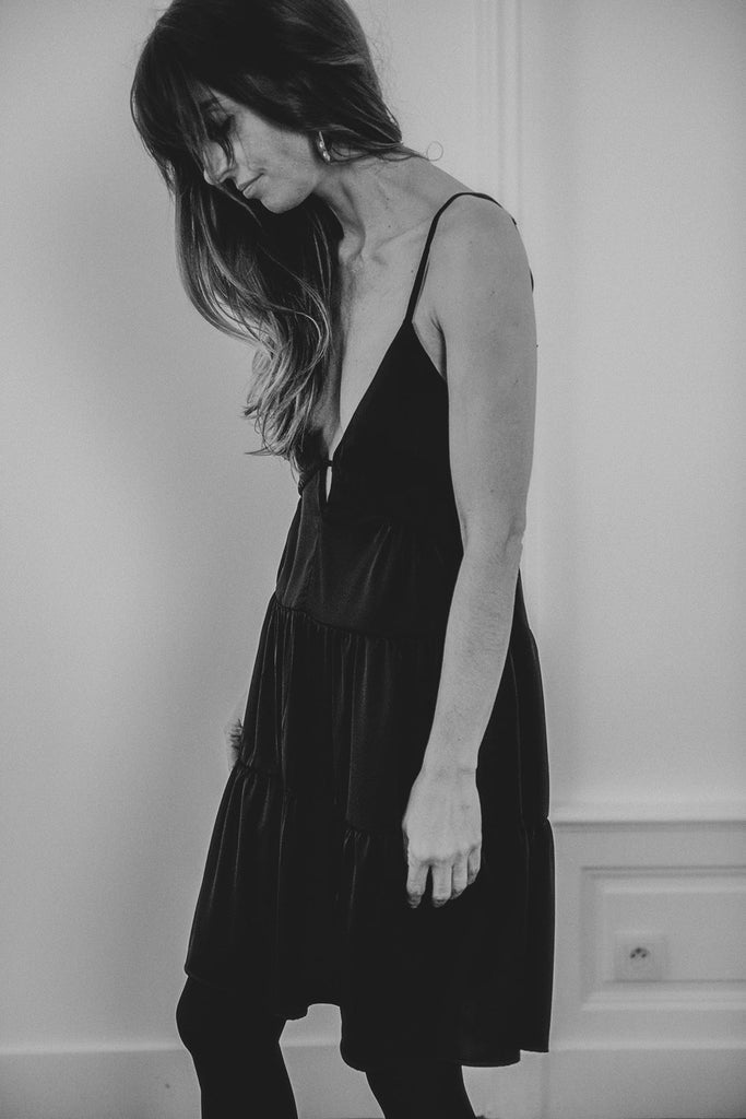 Robe Jenna - Black - Plume Paris - The Bradery