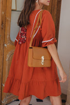 ROBE LILI AMBRE COTON - Saaj Paris - The Bradery