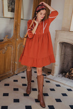 ROBE LILI AMBRE COTON - Saaj Paris - The Bradery