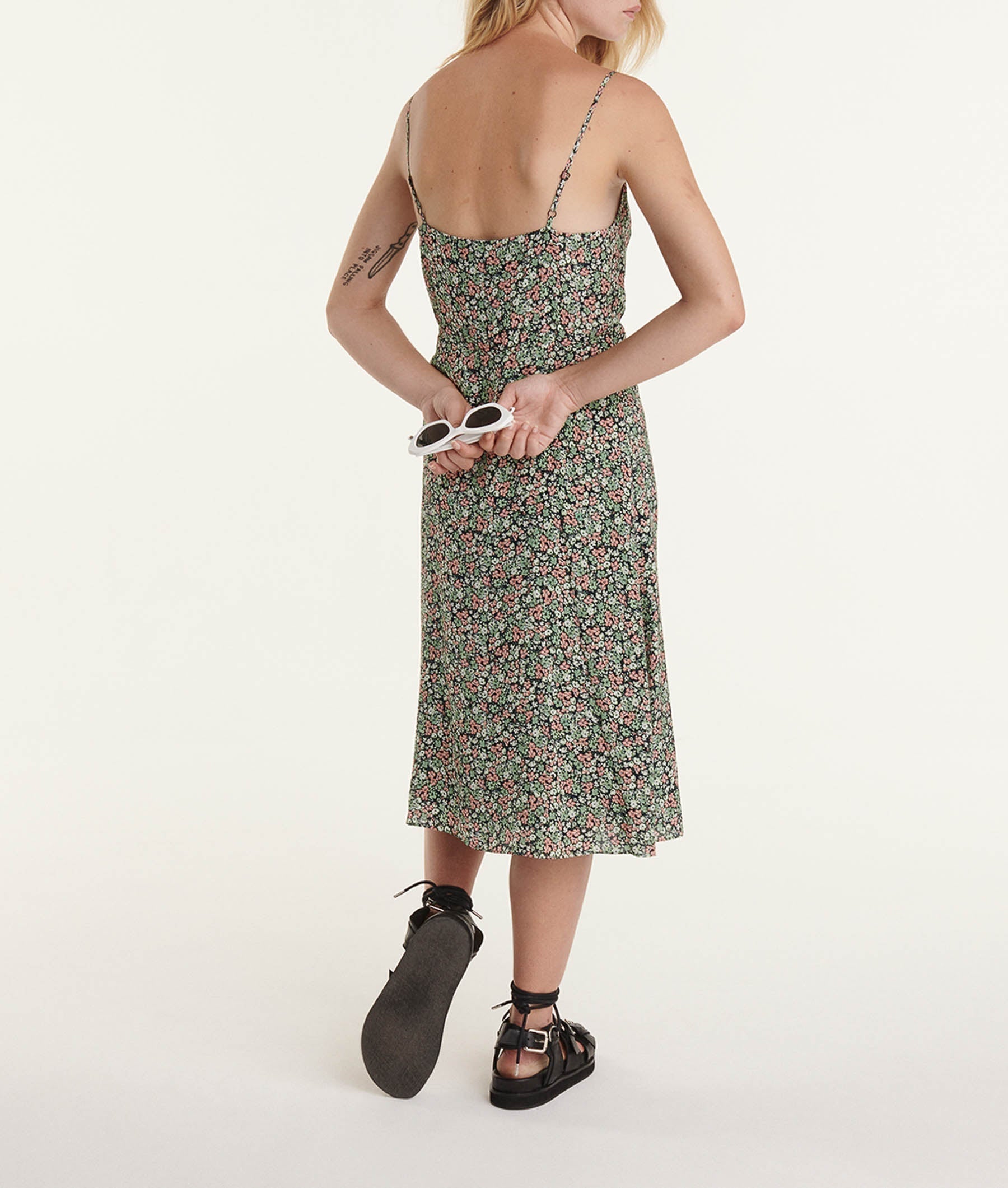 The Kooples - Robe Longue Imprimée Sans Manches Fluide - Femme
