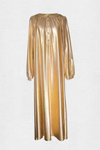 Robe Longue Penelope - Gold - Plume Paris - The Bradery