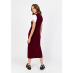 Robe Longue Sans Manche Orlaith Burgundy, 100% Cachemire, 2 Fils, 1-1 Cardigan, 296Gr - Femme - Perfect Cashmere - The Bradery