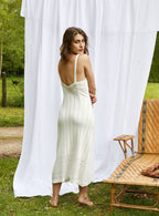 Robe En Maille Cerise - White
