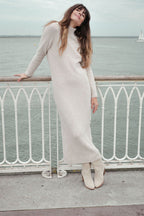 Robe Maille Uma - Beige Chiné - Plume Paris - The Bradery