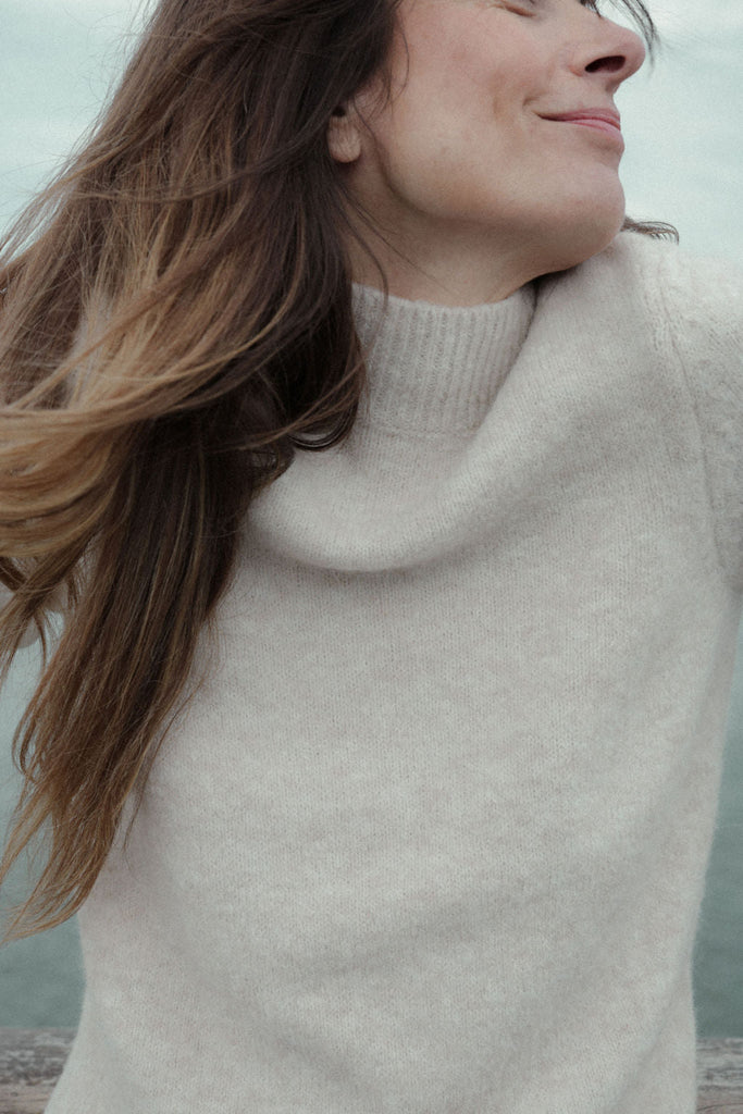 Robe Maille Uma - Beige Chiné - Plume Paris - The Bradery
