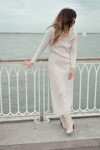 Robe Maille Uma - Beige Chiné - Plume Paris - The Bradery
