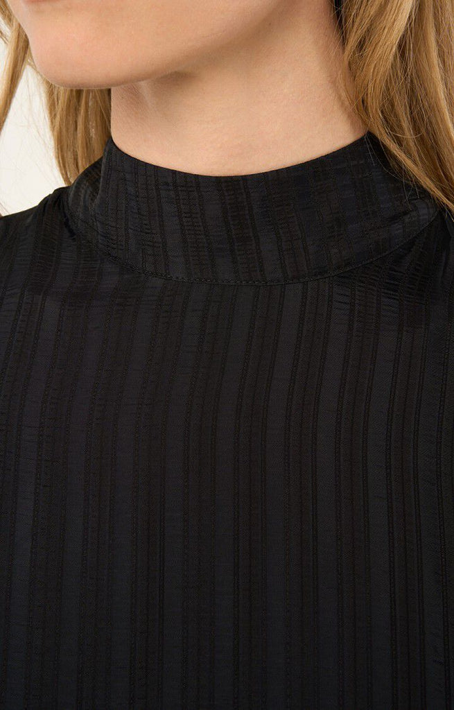Robe Manches Longues Col Montant Dagrock - Noir - Femme - American Vintage - The Bradery