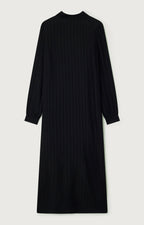 Robe Manches Longues Col Montant Dagrock - Noir - Femme - American Vintage - The Bradery
