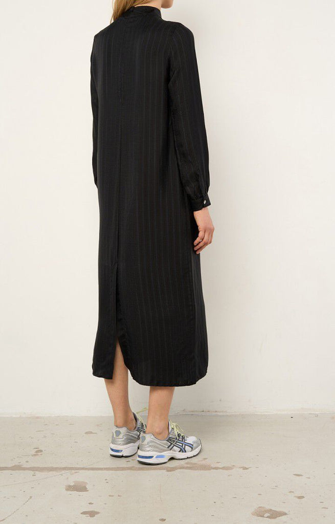 Robe Manches Longues Col Montant Dagrock - Noir - Femme - American Vintage - The Bradery