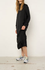 Robe Manches Longues Col Montant Dagrock - Noir - Femme - American Vintage - The Bradery