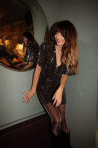 Robe Marnie - Paillettes - Plume Paris - The Bradery