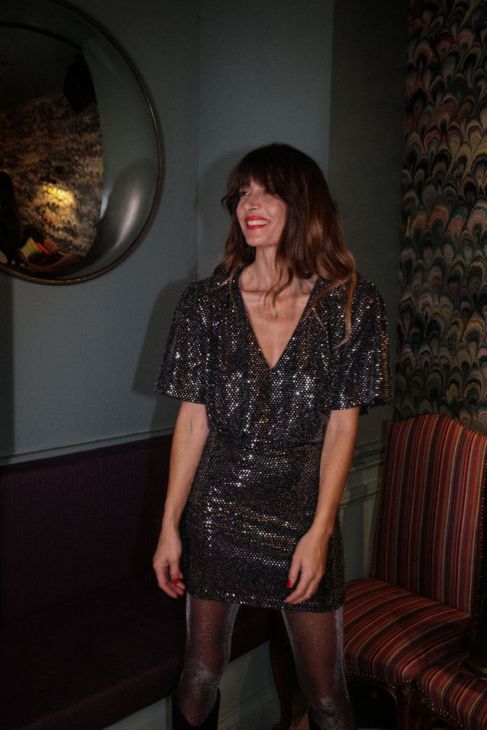 Robe Marnie - Paillettes - Plume Paris - The Bradery