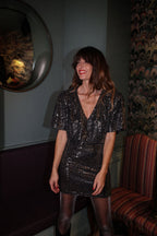 Robe Marnie - Paillettes - Plume Paris - The Bradery