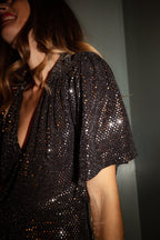 Robe Marnie - Paillettes - Plume Paris - The Bradery
