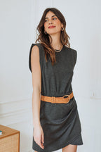 Robe Ninon Gris Chiné - Saaj Paris - The Bradery