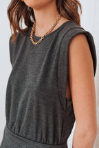 Robe Ninon Gris Chiné - Saaj Paris - The Bradery