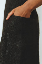 Robe Nora Tweed Noir - Saaj Paris - The Bradery